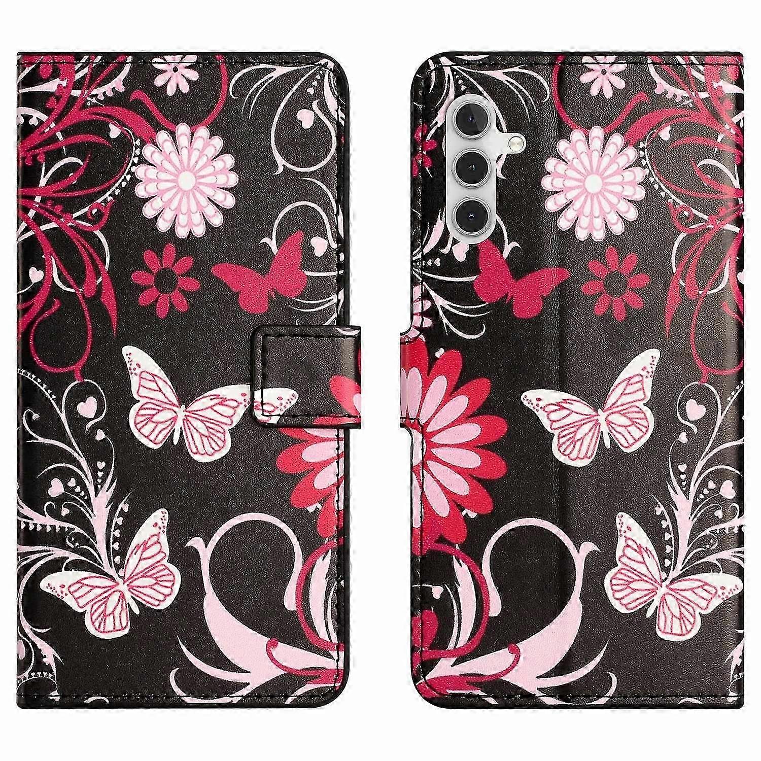 Exquisite For Samsung Galaxy A36 5G Case Pattern Print PU Leather Wallet Phone Cover - Jelly Fish