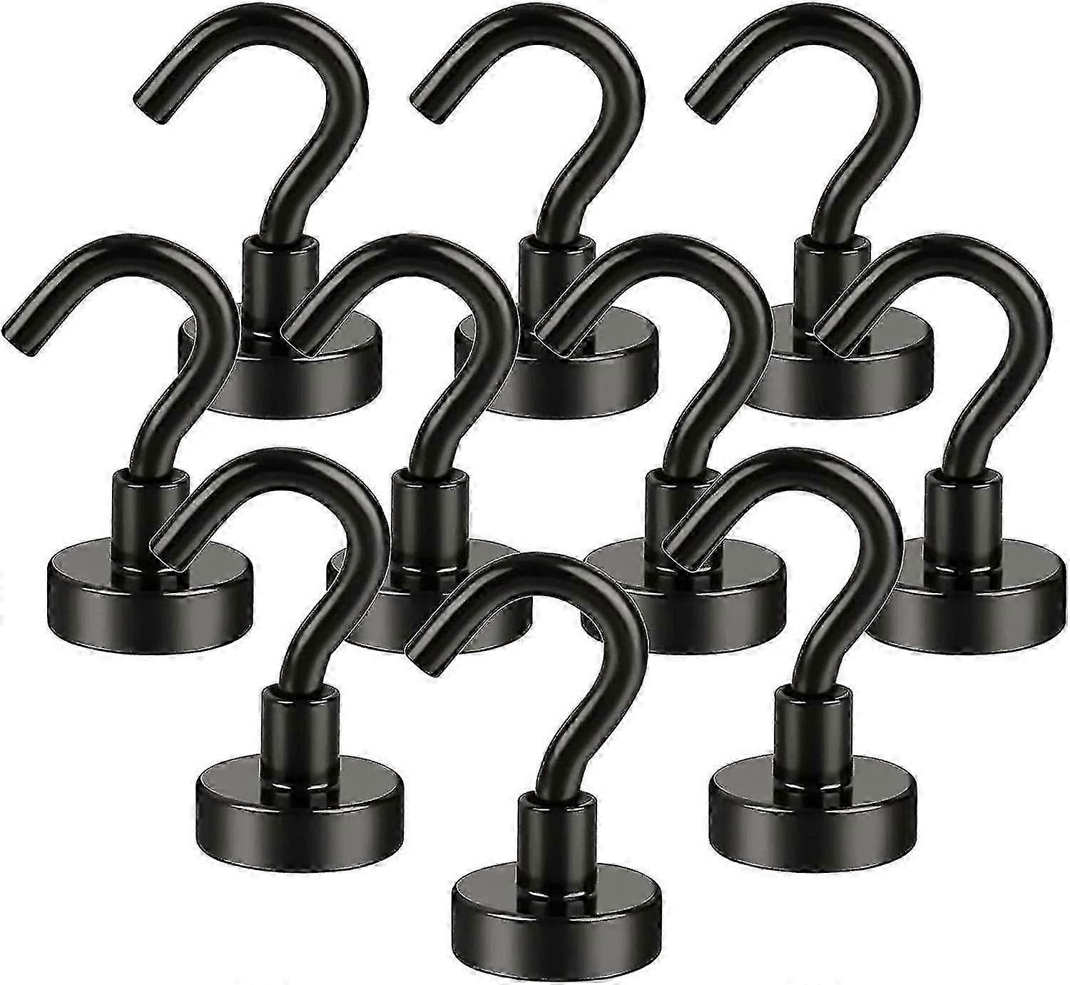 2025 10 pack extra strong magnetic hooks for kitchen and bathroom
