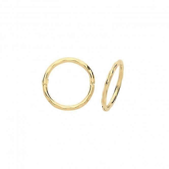 9CT Yellow Gold Hinged Hoops Earrings ER1169