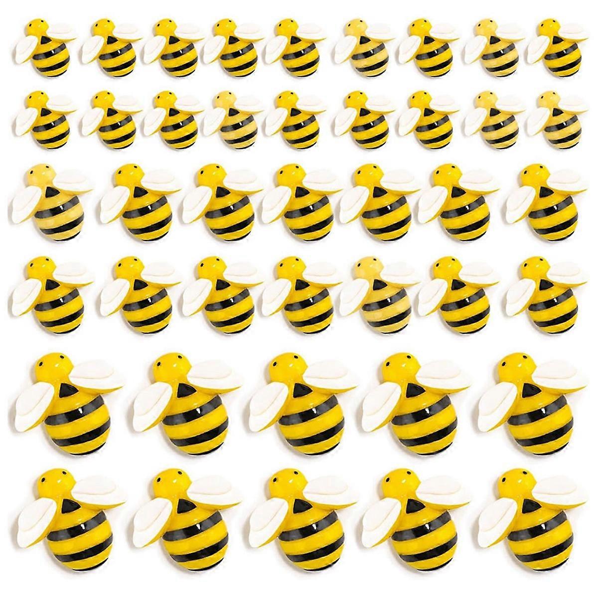 120PCS Bumble-Bee Decor, abeilles en résine pour l’artisanat