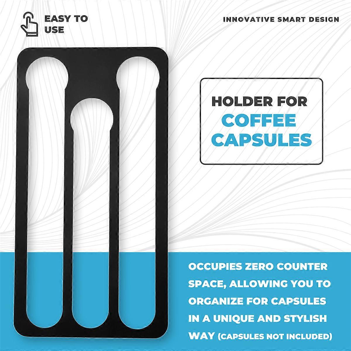 Coffee Pod Holder for Vertuo Capsules, Capacity:17,Black