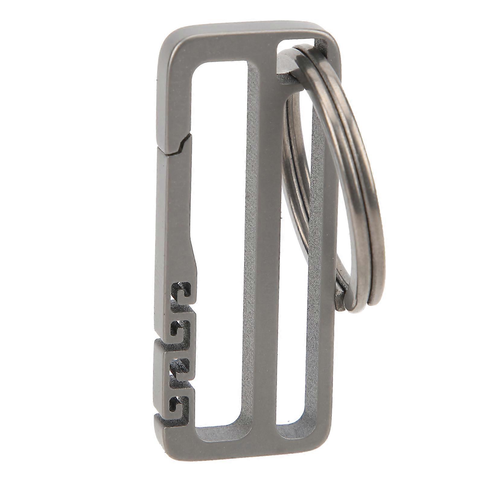 Titanium Alloy Belt Hang Buckle Durable Key Chain Waist Hanging Ring Key Holder