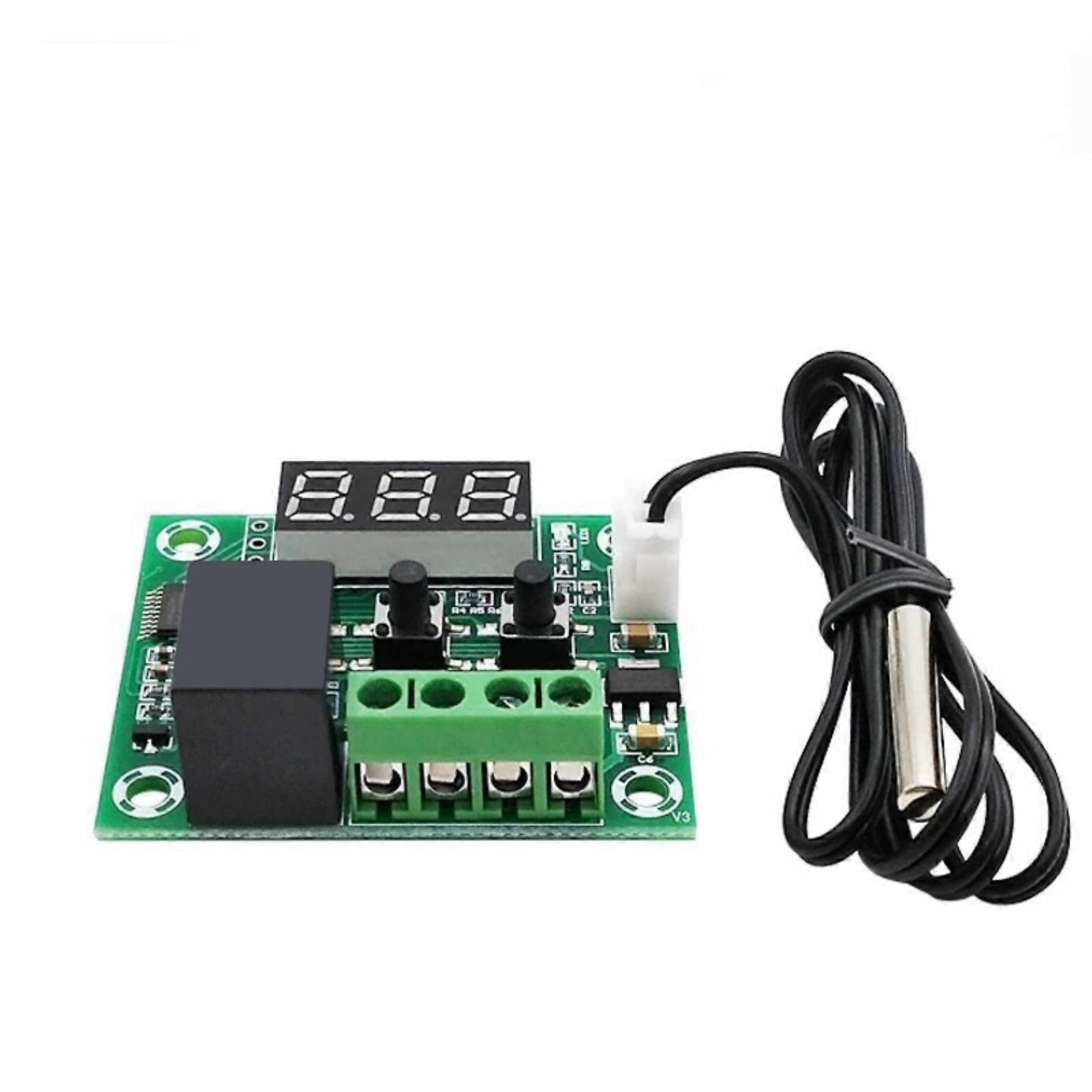W1209 DC12V Blue/Red Light Digital Temperature Controller Module High Precise Sensors & Adjustable Ranges 50℃ To 110℃