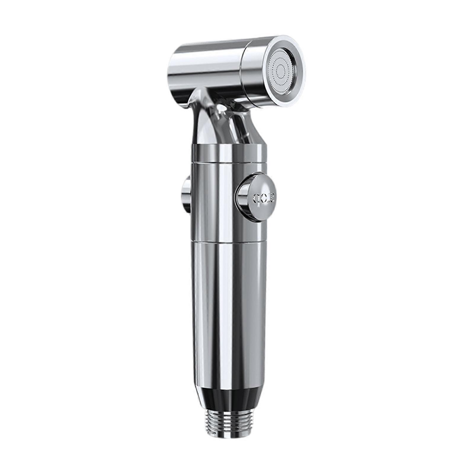 Handheld Bathroom Bidet Sprayer with Ergonomic Handle & Multiple Pressure Setting Easy to Use for Efficient Cleaning Silver
