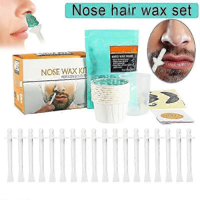 Nesevoks Kit Nese Hårfjerning Voks Sett for menn Kvinner