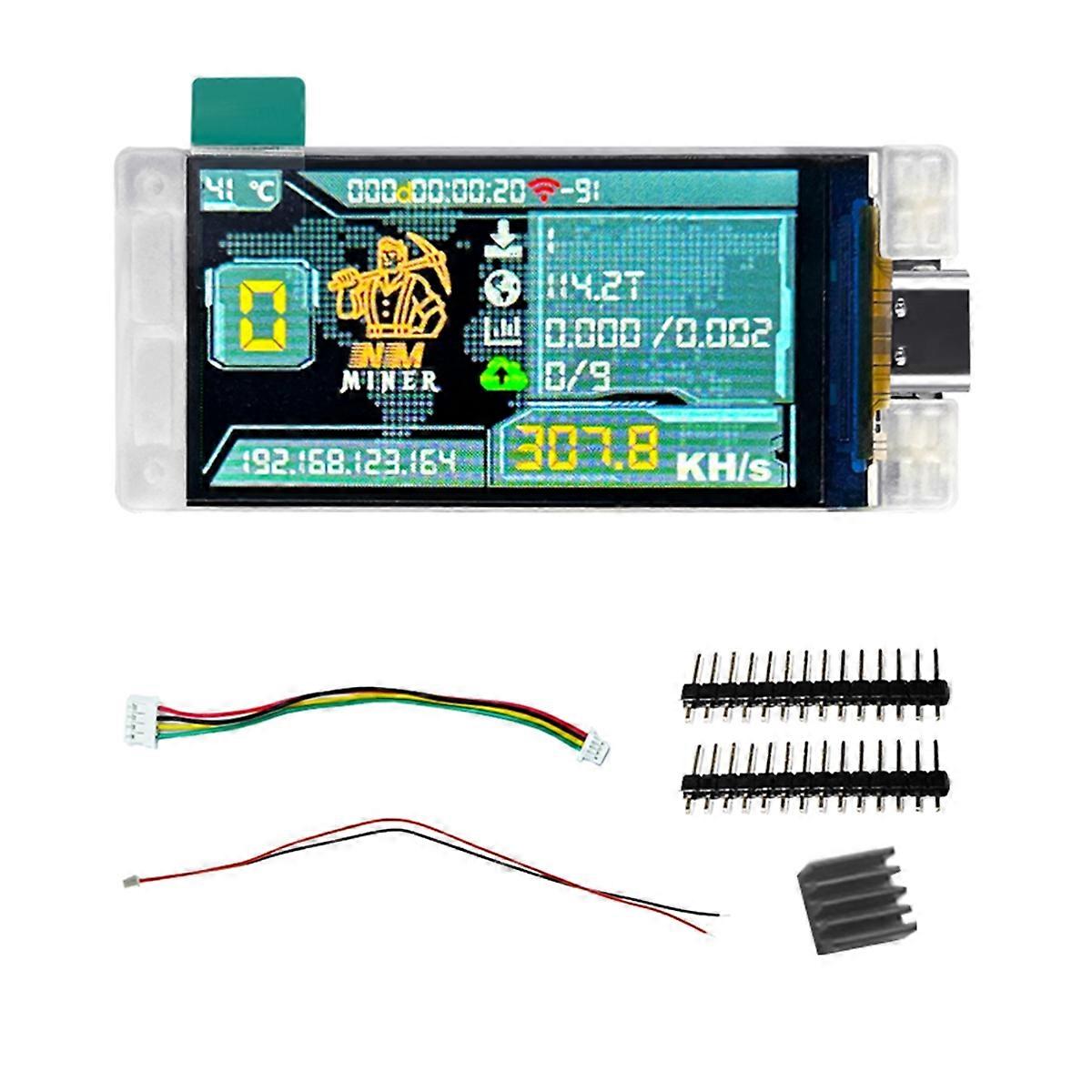 Upgrade NerdMiner 307KH/S BTC Solo Lottery Miner Bitcoin Crypto Miner WiFi Connection Low Power Ner