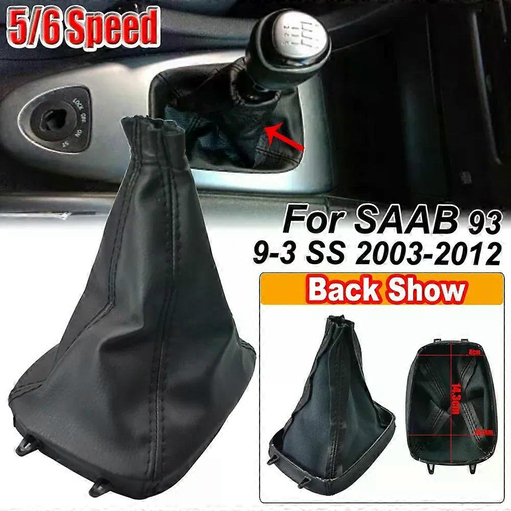 For SAAB 93 9-3 SS 2003-2012 Leather Gaiter Boot Case Collar 55566207 55353898 5/6 Speed Gear Shift Knob