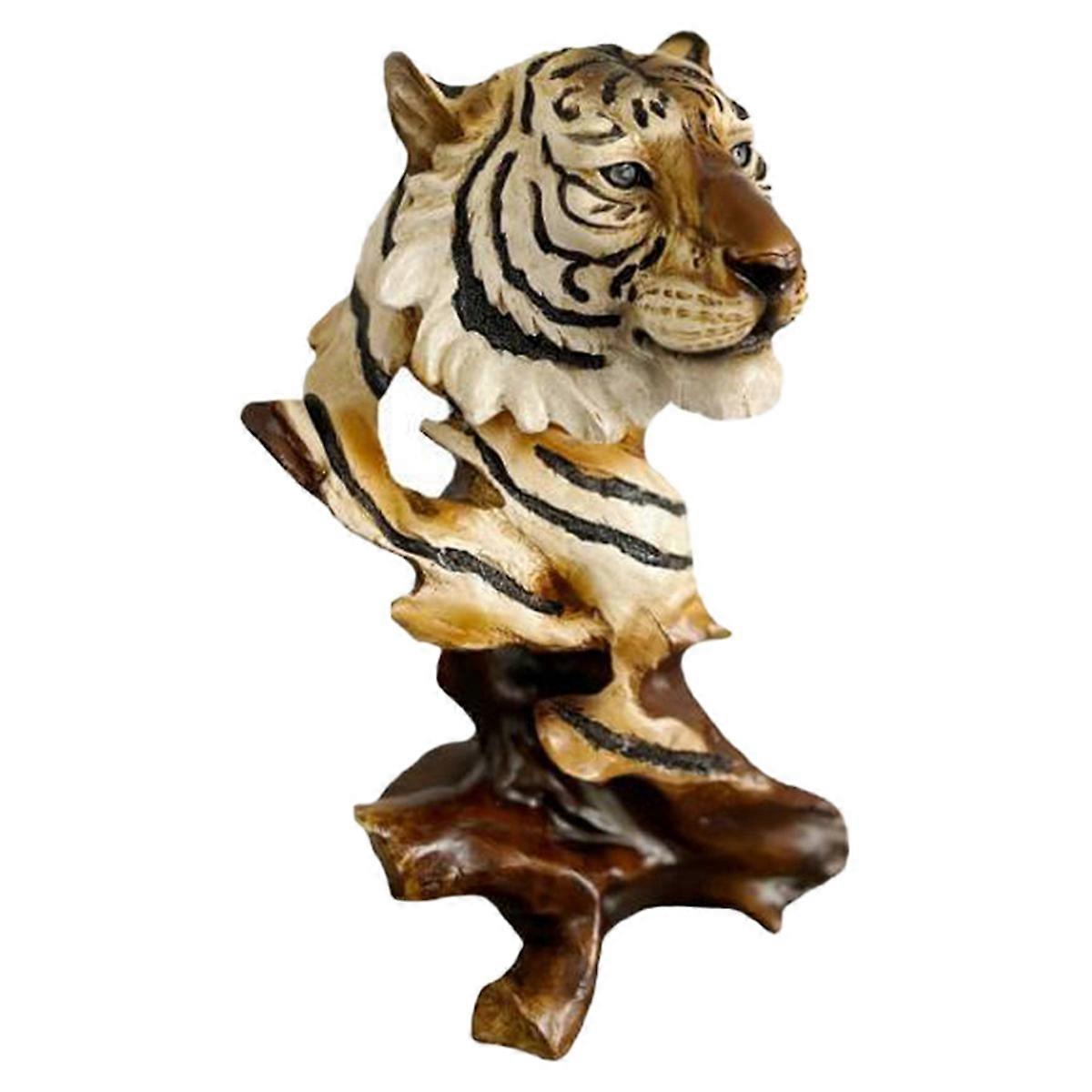 D Imitation Root Animal Head Statue, Retro Sculpture