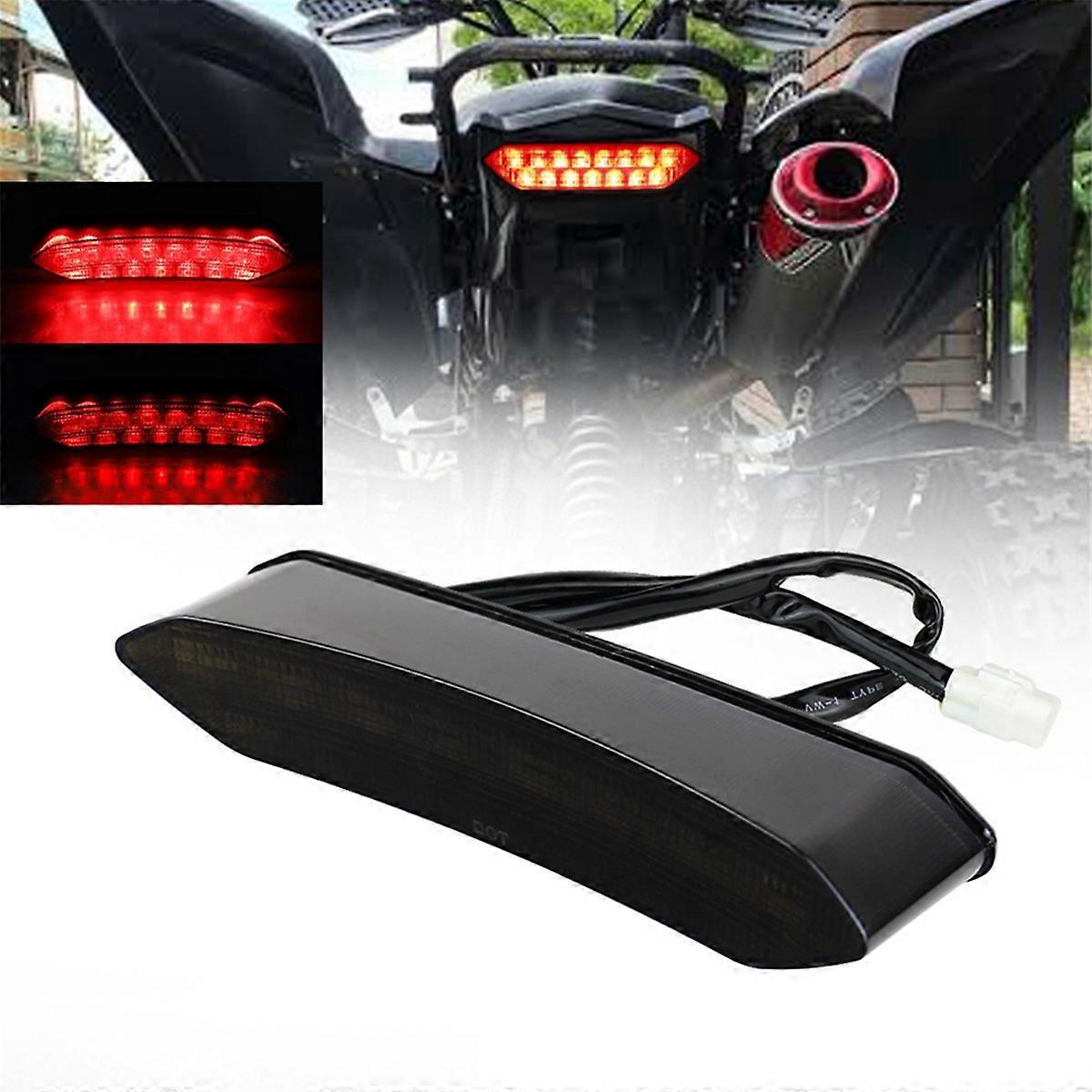 1 Pcs Black Motorcycle LED Brake Tail Light for 700