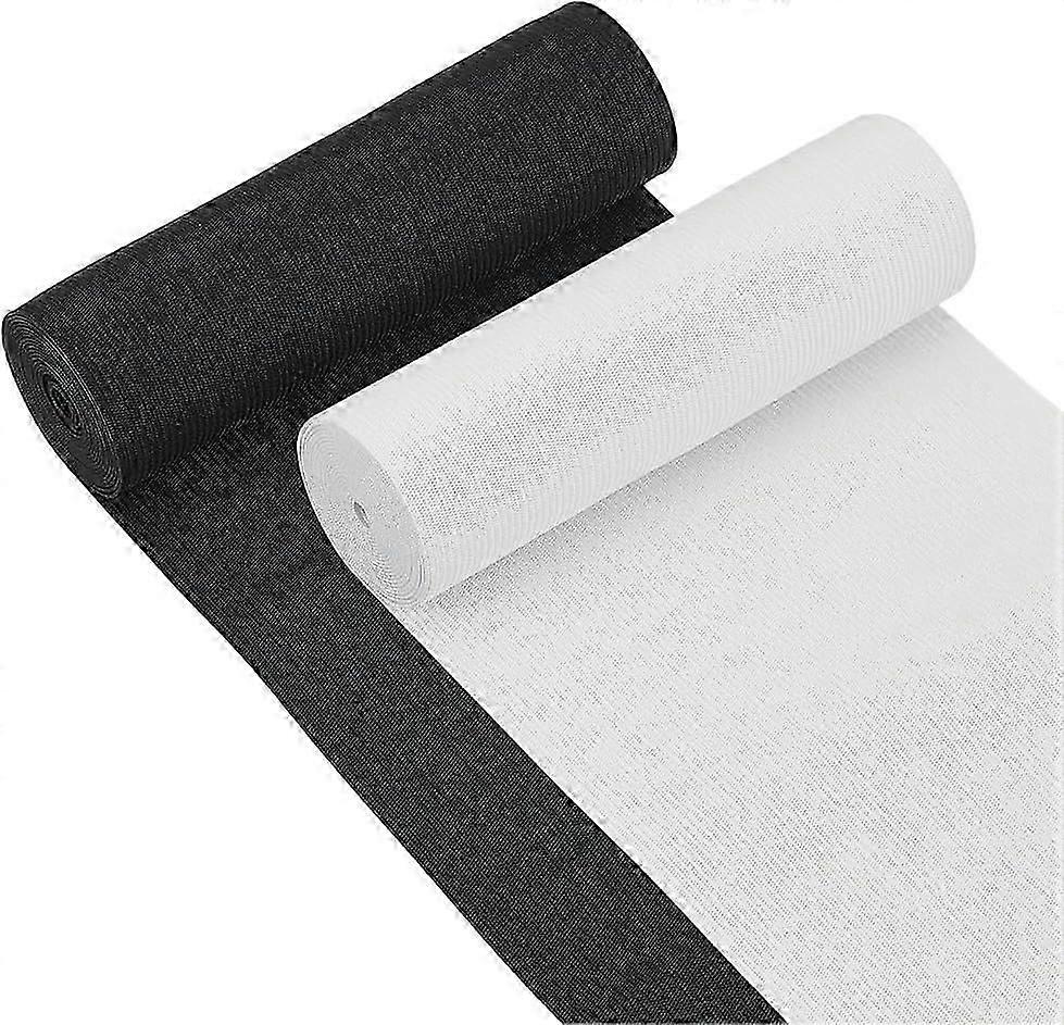 6 inci lățime alb-negru Elasti Band 4-yard Flat Stretch Elastic Band Heavy Stretch Knit pentru DIY Proiect de cusut Waist Band Making