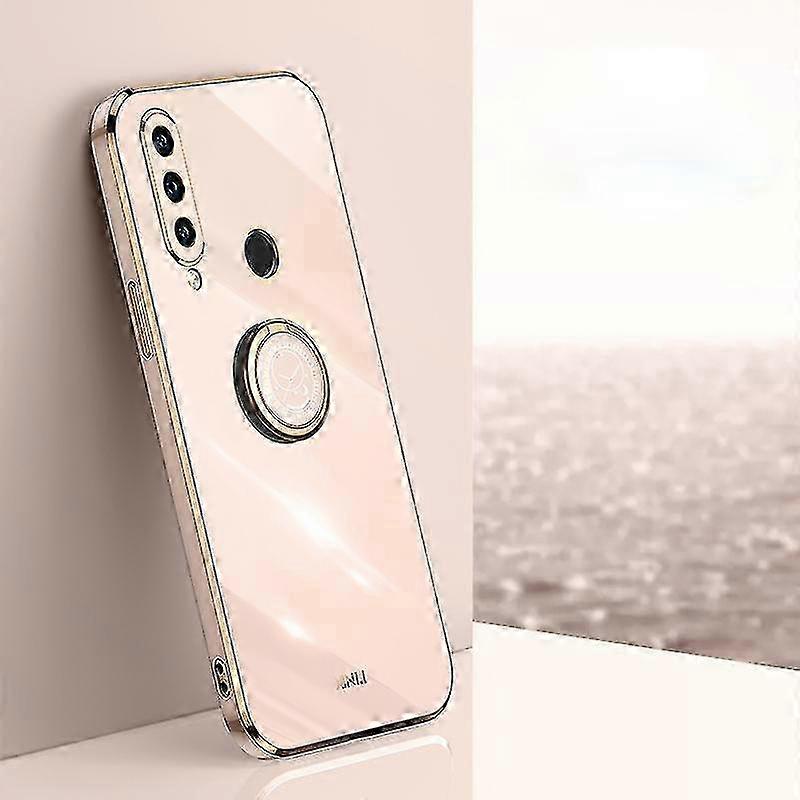 6D Plating TPU Case with Holder for Huawei P30 Lite