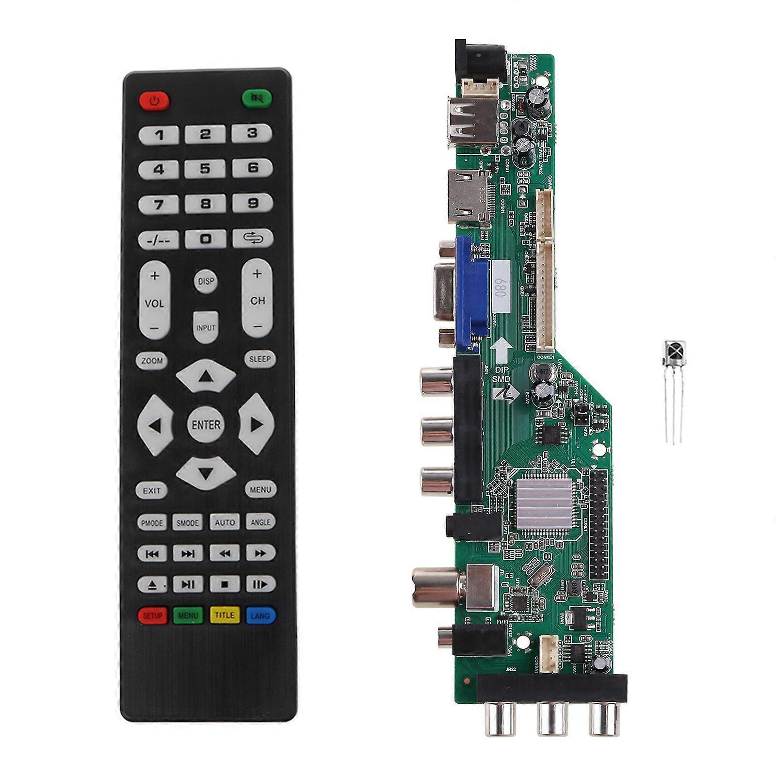 A81.2.PA V56 V59 لوحة سائق LCD عالمية تدعم لوحات التلفزيون DVB-T2 3663