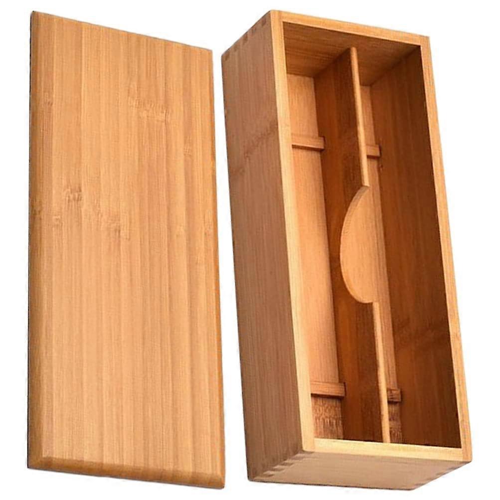Wooden Cutlery Box With Lid Small Drawer Organizer For Spoons Forks Chopsticks Silverware Storage Box
