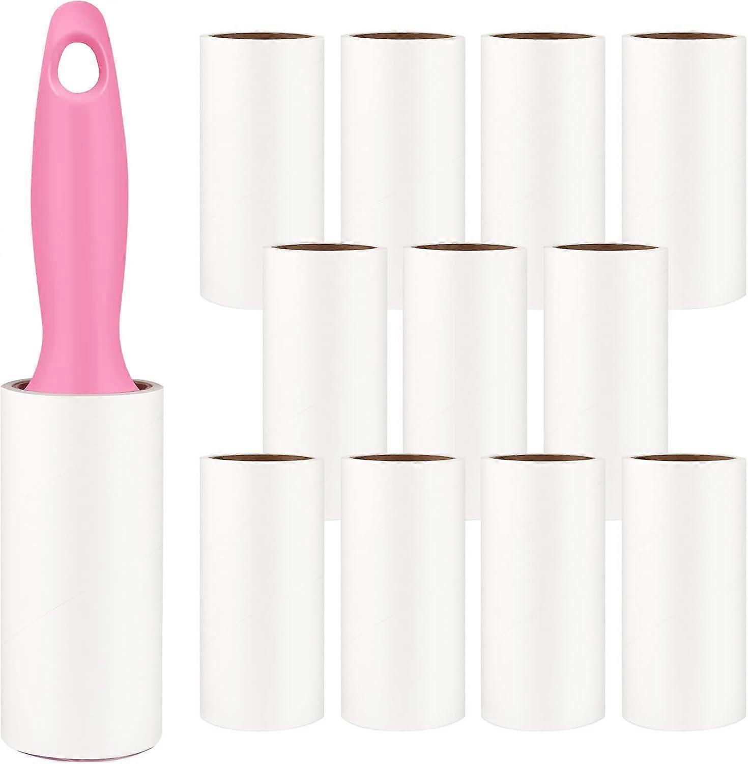 Lint Roller For Multipurpose Cleaning, Ergonomic Non-Slip Handle And Space-Saving Design, Extra Sticky Surface Suitable For Pet Hair Clothing