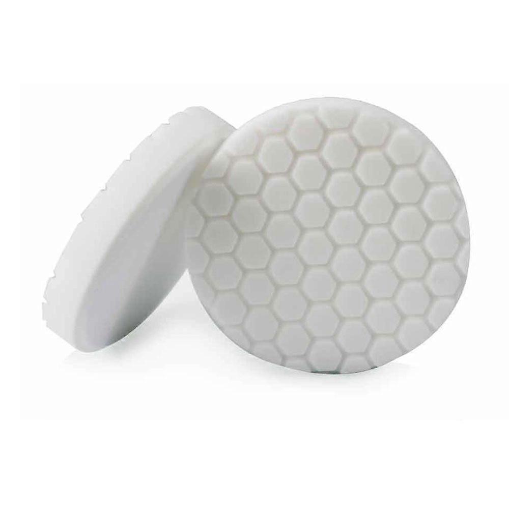 CHGBUFX-104HEX4 4 in. 4 Hex-logic Pad White Medium Light Polishing Pad