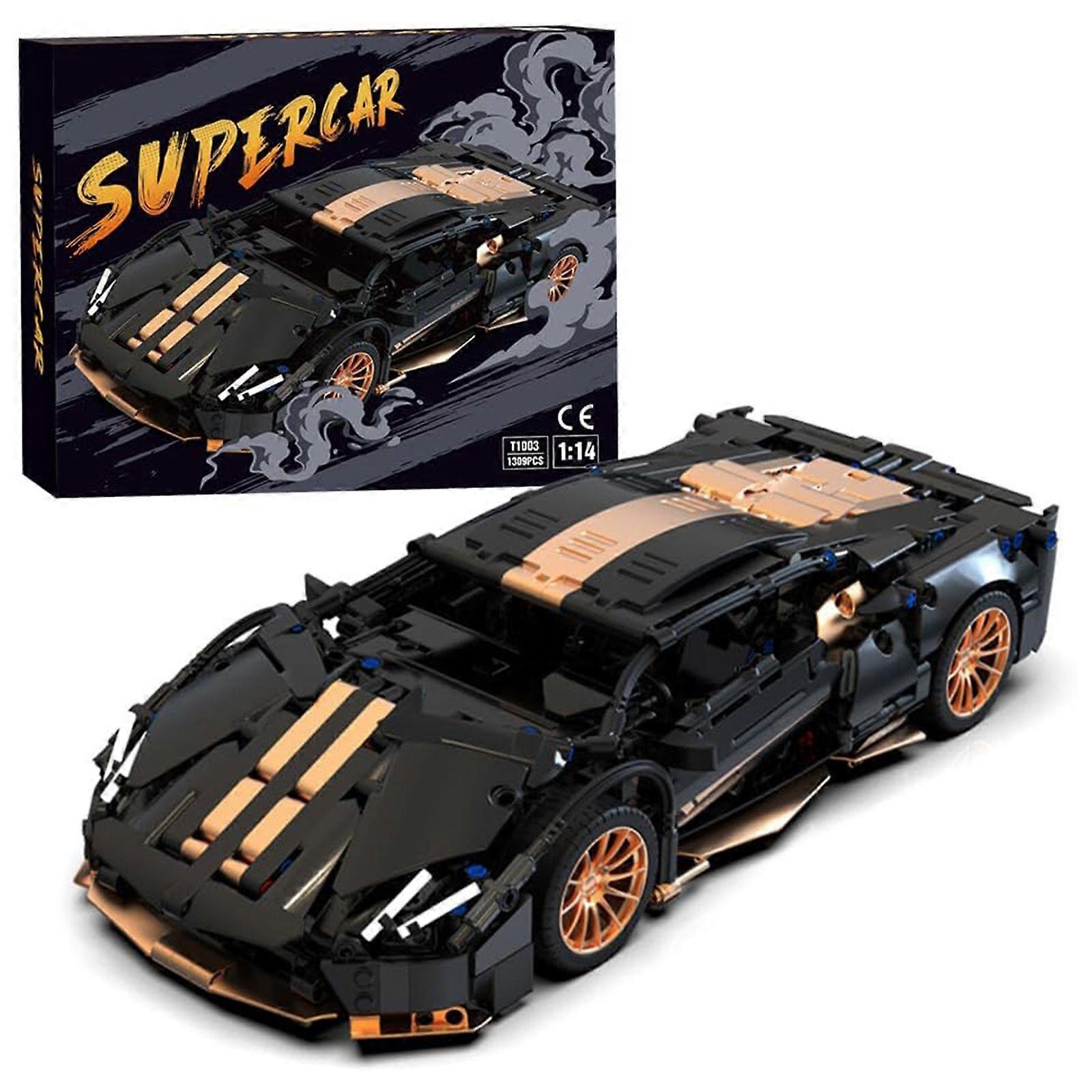 Mesiondy 1309PCs 1:14 Supercar Building Kit - Technic-Compatible Model with Working Suspension & Doors, Collector's Edition for Teens 14+ & Adults (Ae