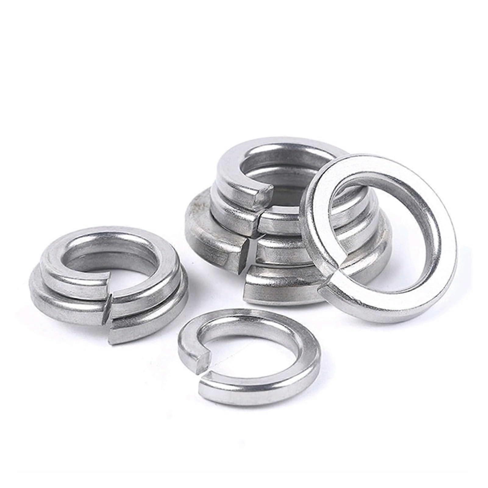 316 Stainless Steel Spring Washer Split Lock Elastic Gasket M22 Size for M1.6 M2 M2.5 M3.5 M4 M5 M6 M8 M10 M12 M14 M16 M18 M20 M22 (Pack of 5)
