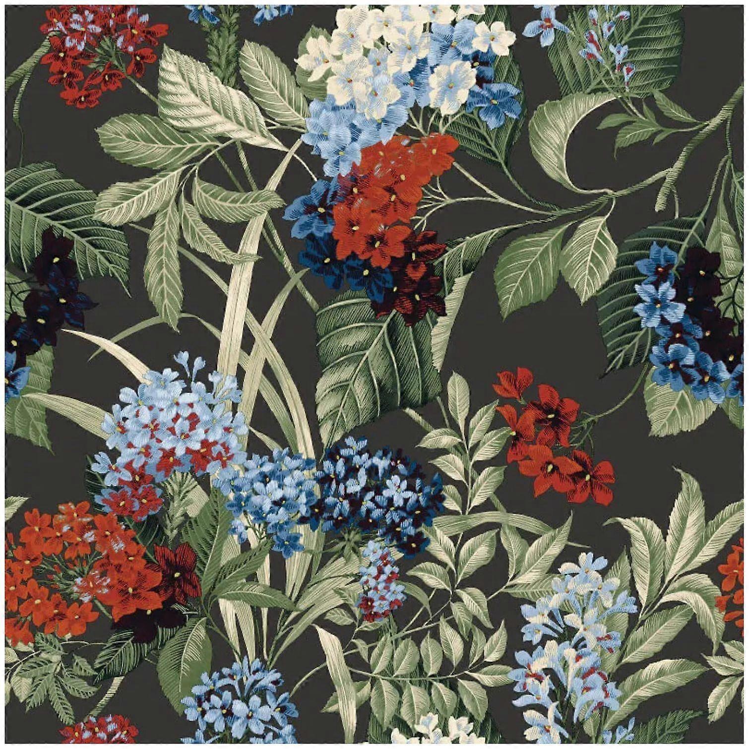 Belgravia Decor Misaki Charcoal Wallpaper