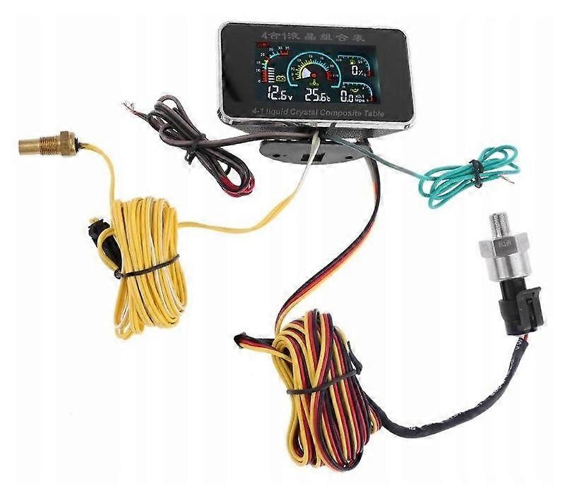Manometro LCD Pressione Olio Temperatura