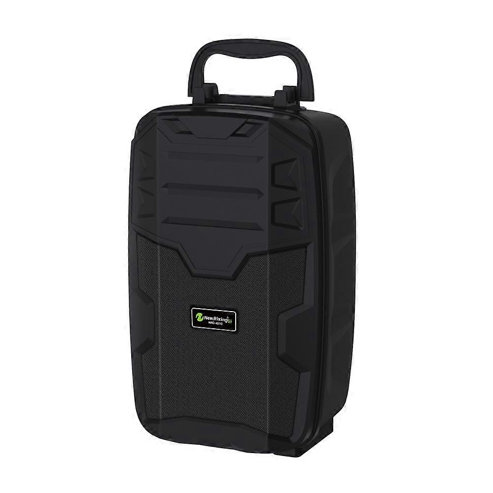 NewRixing NRG401C 屋外ポータブルカラオケワイヤレススピーカー ハイパワーオーディオアンプ マイクなし(ブラック)