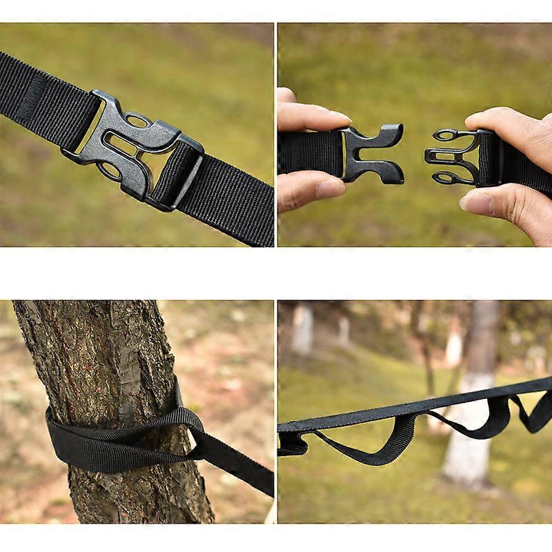 Campsite Storage Strap with 19 Fixed Loops Camping Hammock Strap Buckle Closure Outdoor Hanging Supplies New