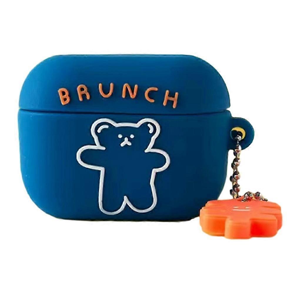 For Baseus W09 Cartoon Bluetooth-compatible Earphone Anti-drop Case Soft Silicone Dust-proof Cover