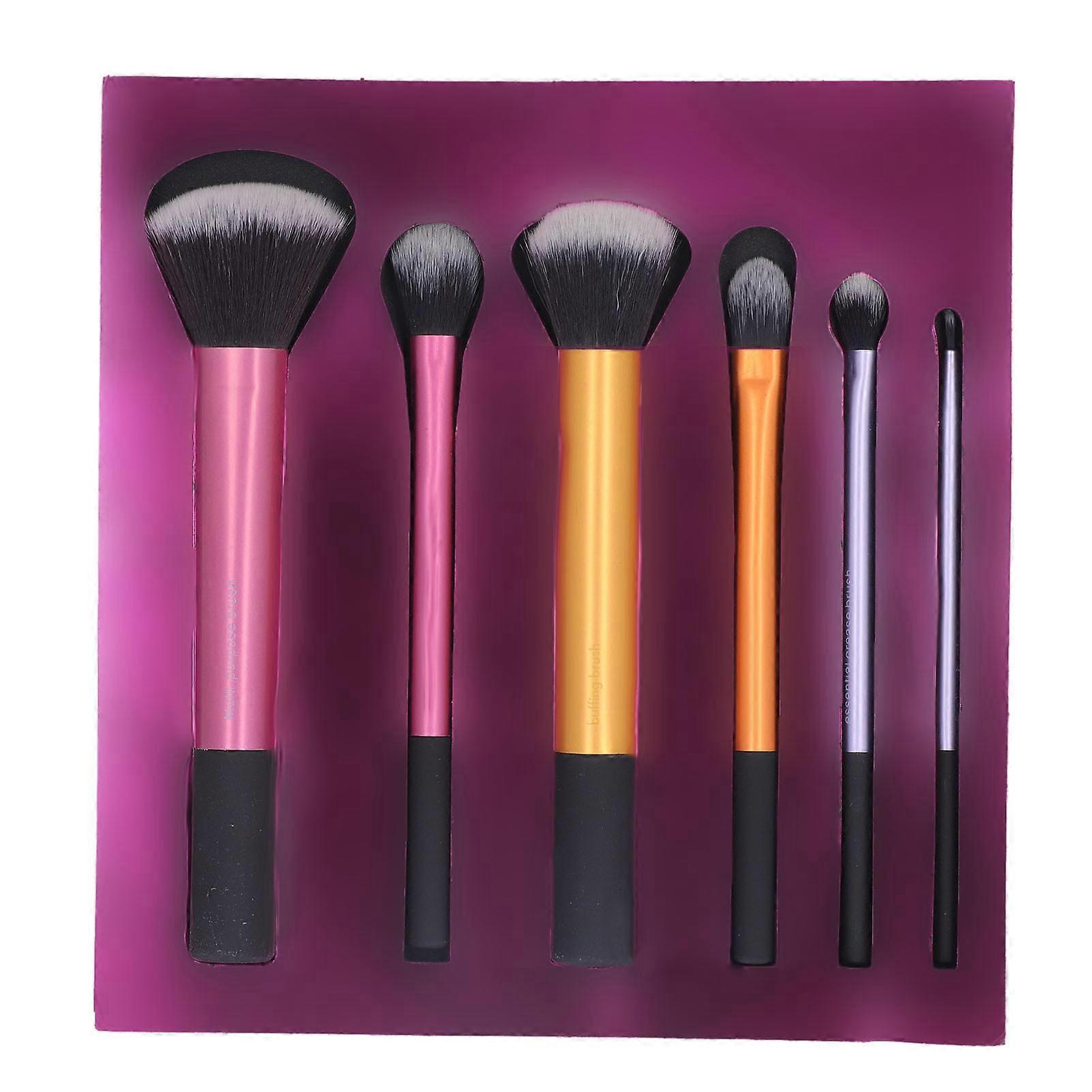 6Pcs Makeup Brushes Set Blush Eyeshadow Face Eye Brush Complete Tools Accessories