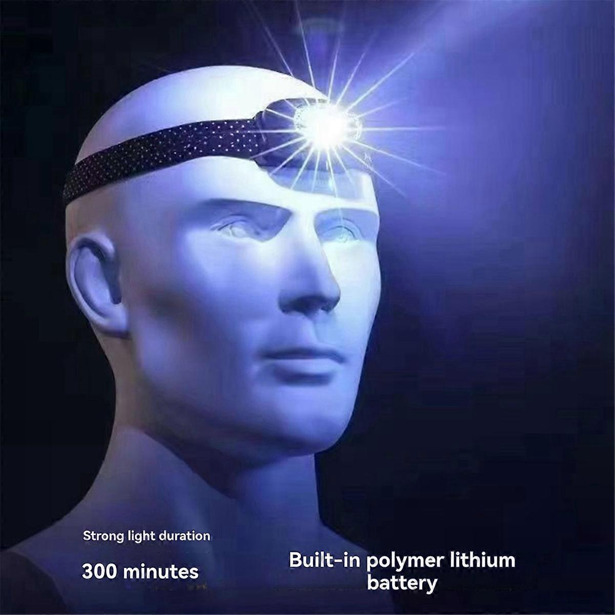 LED Rechargeable Headlamp Sensor Headlamp Waterproof Head Flashlight