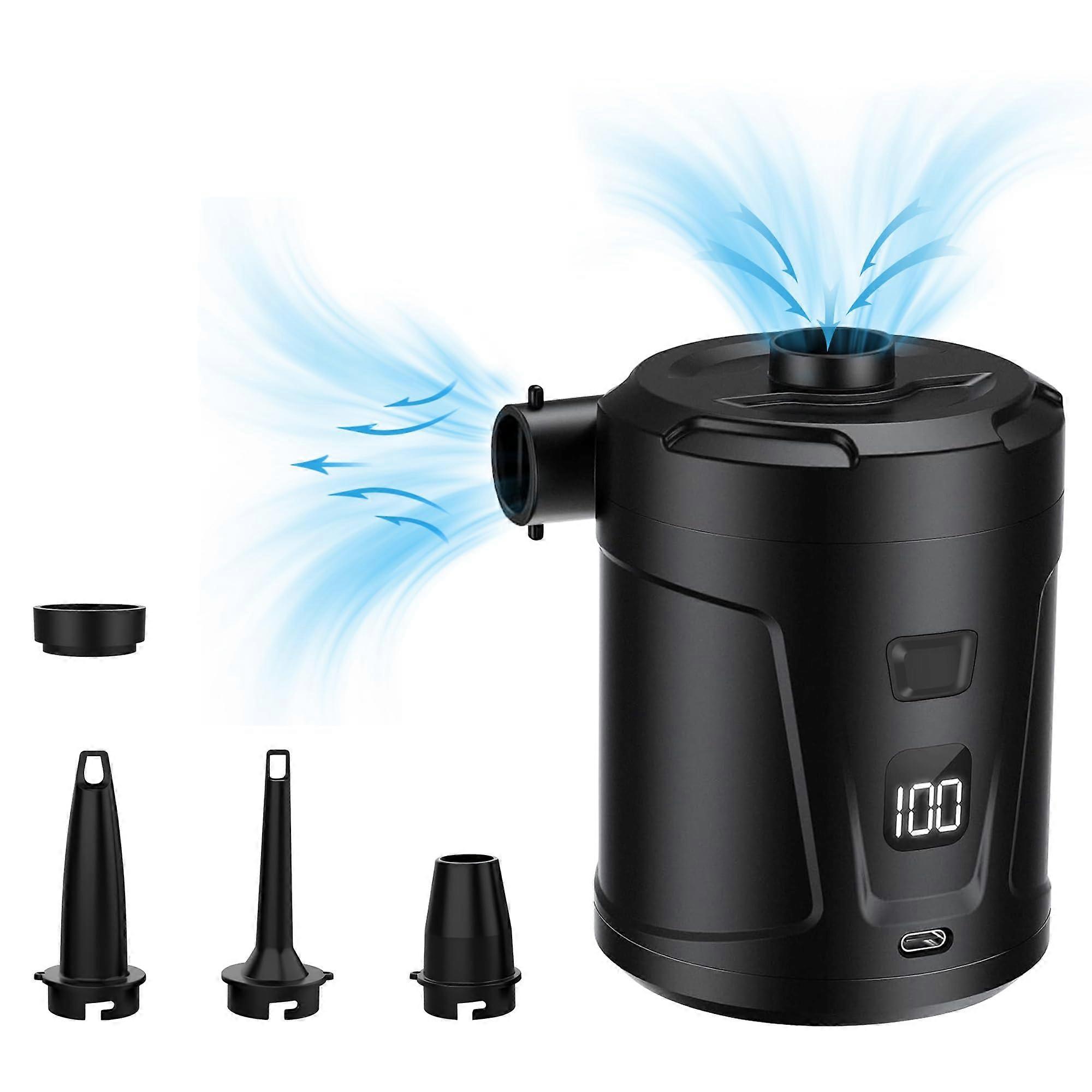 Electric Air Pump for Inflatables 5200mAh Rechargeable Mini Inflator and Deflator for Air Mattresses and Swim Toys