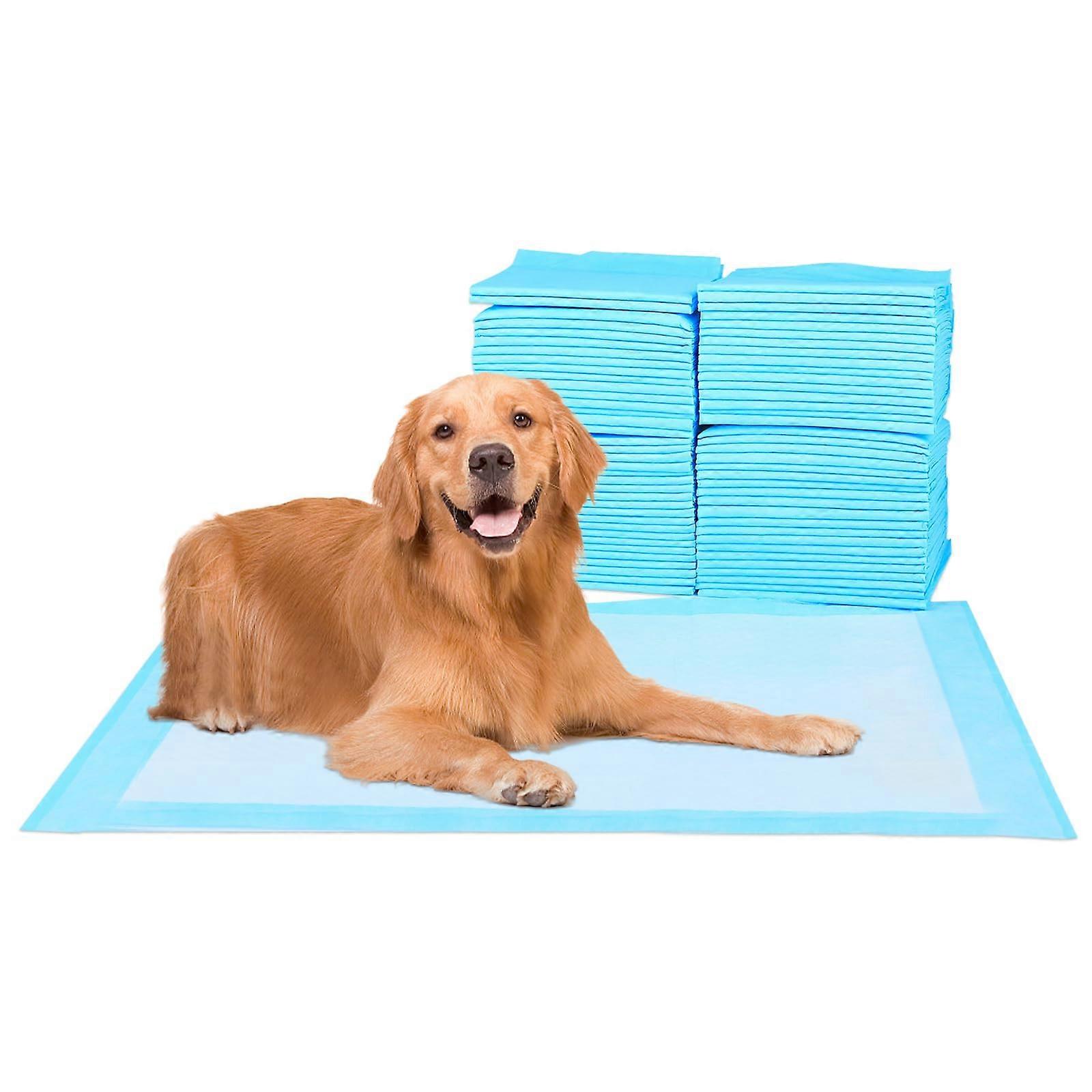 Super Absorbent Dog and Puppy Training Pads, Blue, Sizes 17.1"x23.6" and 22"x22", 50 Count, Housebreaking Solution