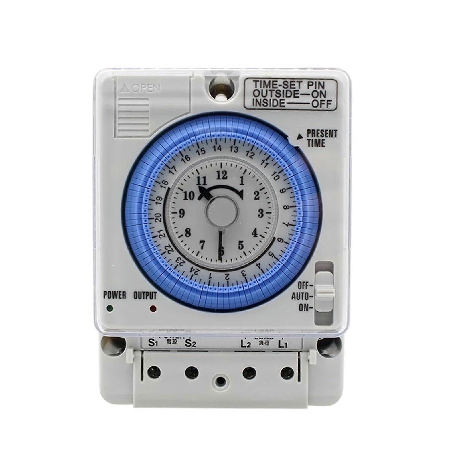 Time-Controler TB35N DIN Rail Water Heater Timer 100-240V 15A Programmable Analog Switch Mechanical Controller