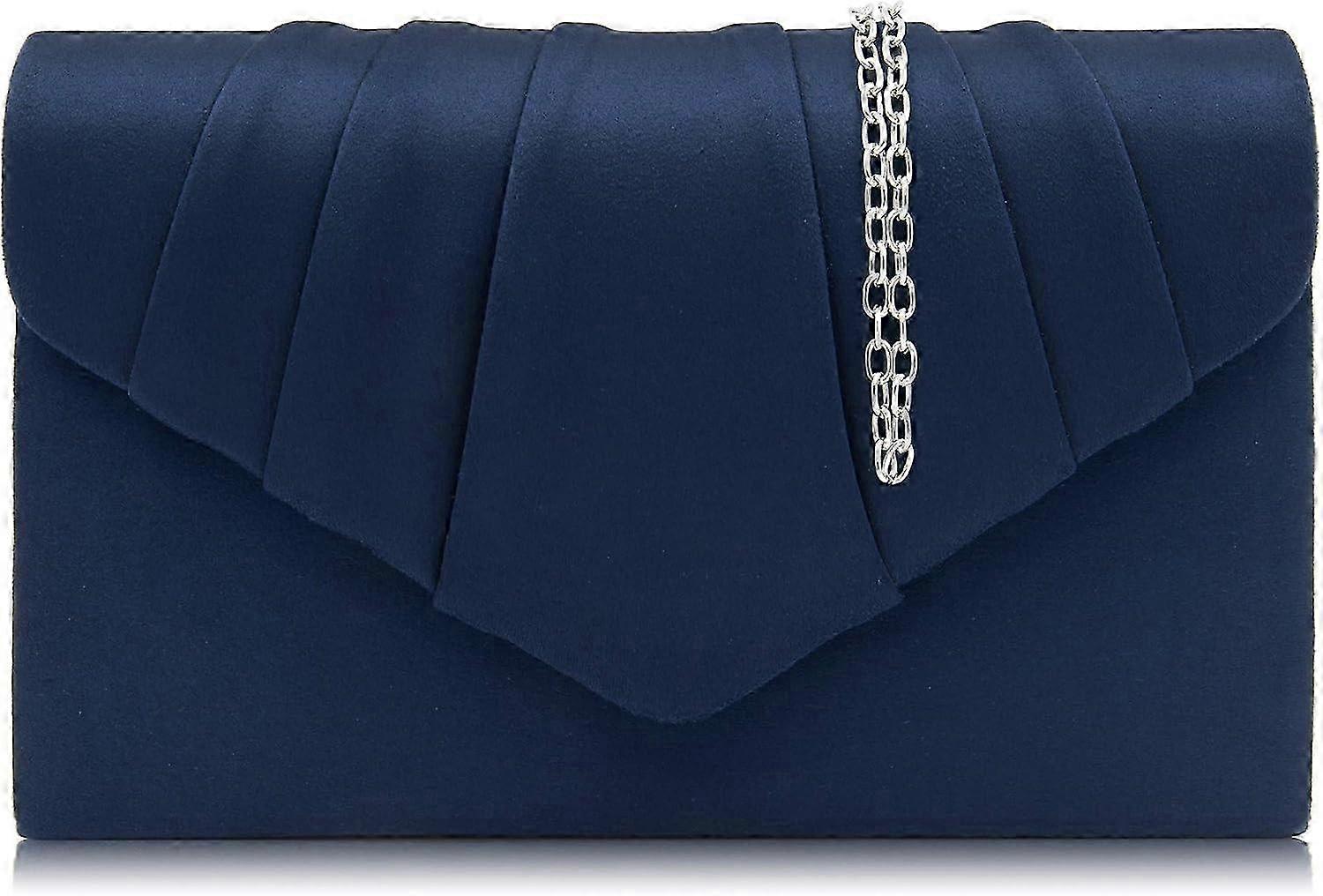 Elegant Suede Evening Bag, Envelope Crossbody