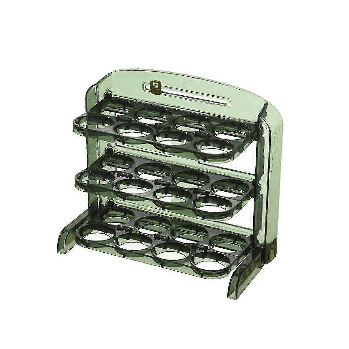 Easy 3 Layers Egg Protector Plastic Egg Tray Container for Home Kitchen