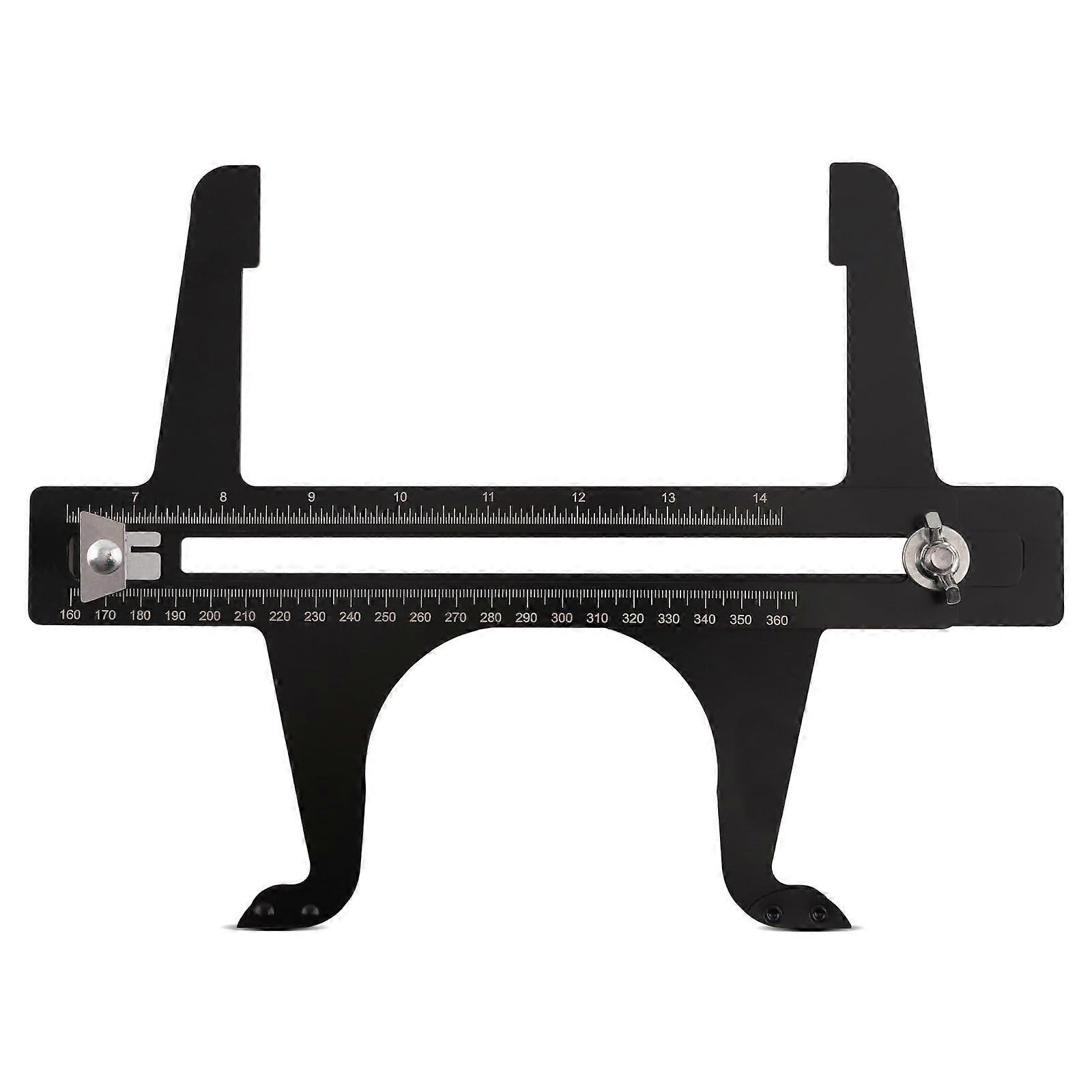 Brake Resetting Gauge for Brake Drum Measuring Tool, 6.5-14.25 Inch Dual Scale, 160-360mm Combination Tool
