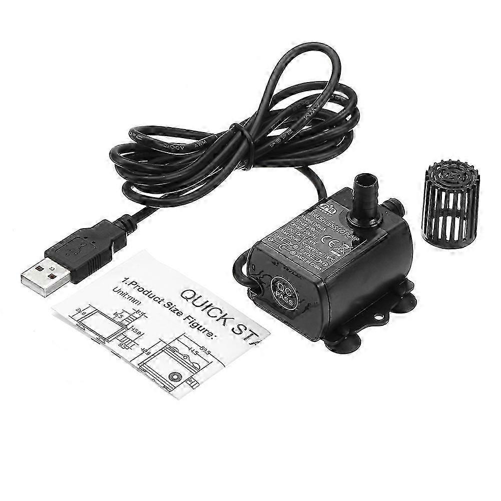 Mini USB DC 5V 250L/H Brushless Waterproof Submersible Circulating Water Pump