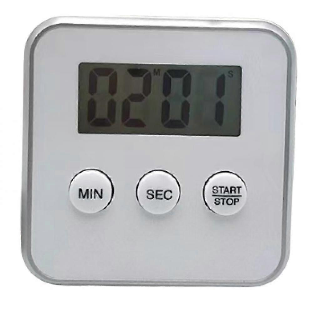 Led Electronic Timer, Kitchen Cooking Timer, And Multi-function Electronic Reminder Timer For Students And Children. (White)