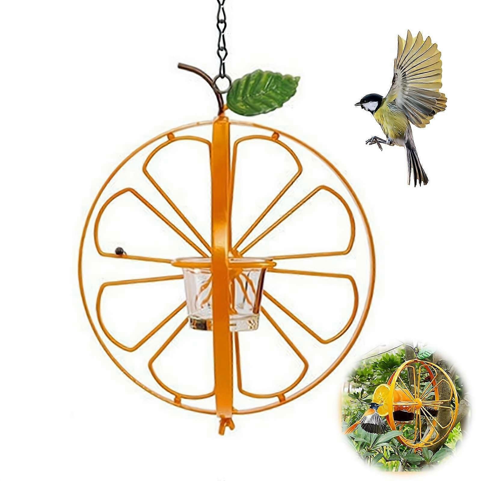 Oriole Bird Feeder Metal for Outdoors, Orange Jelly and Fruit Feeder, Durable Design for Attracting Orioles