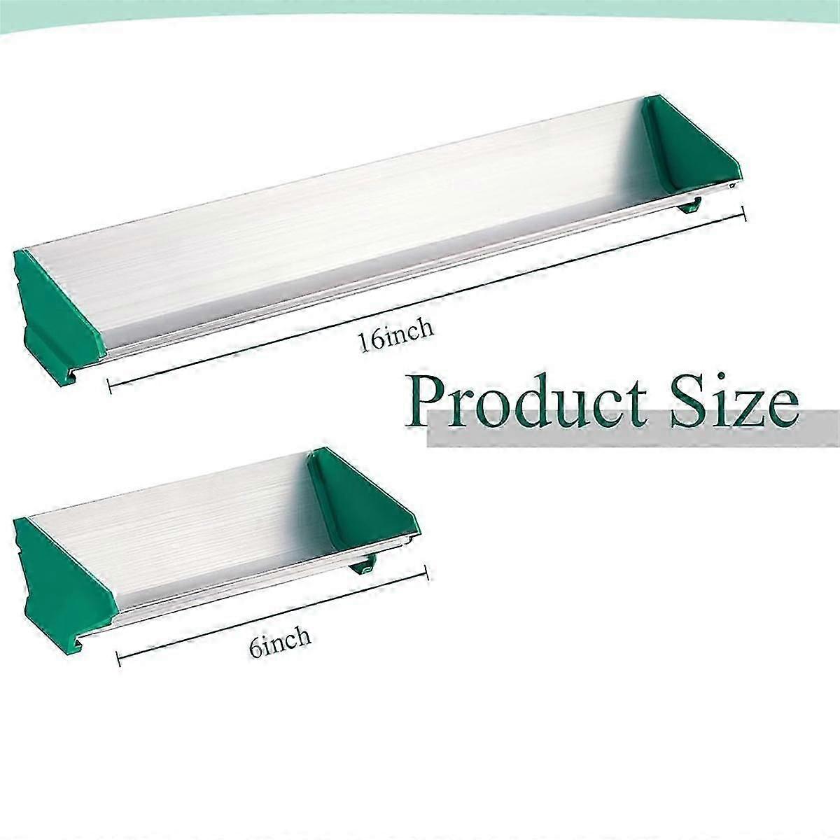 2 peças de 6 polegadas e 16 polegadas, ferramenta de revestimento de emulsão de alumínio de borda dupla para serigrafia