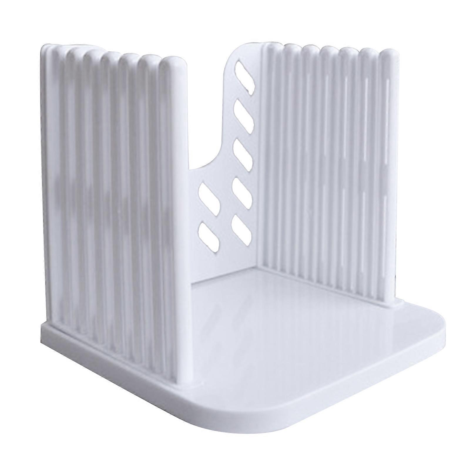 Stylish Simple Kitchen Plastic Splicing Toast Bread Slicer Loaf Cutter Rack Slicing Cutting Guide Tools White Useful