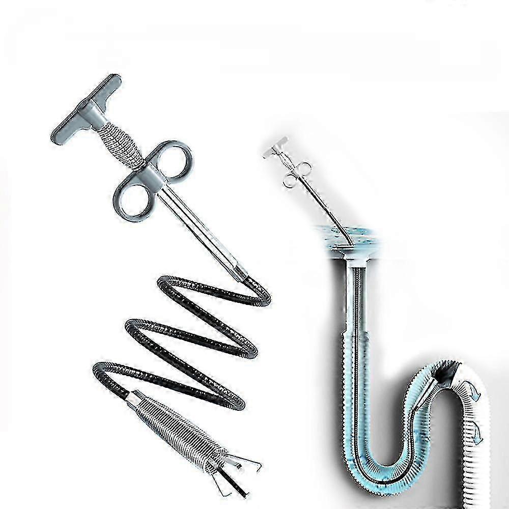 Sewer Pipe Unblocker Snake Spring Pipe Dredging Tool Kitchen Bathroom Sewer Cleaning Tool Kitchen Accessories