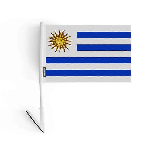 Adhesive Flag – Uruguay – 14 x 21 cm – Soft Polyester – Easy to Stick – 1 piece