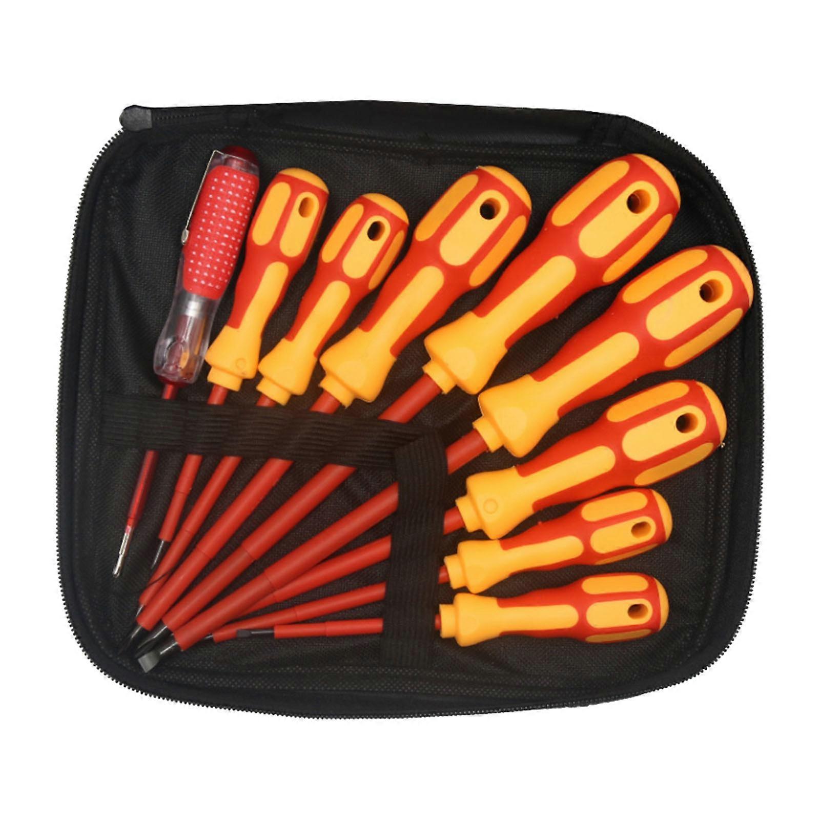Comprehensive 9 in 1 Magnetic Screwdriver Assortment Perfect for Professional and Home Use with Enhances Safety Features