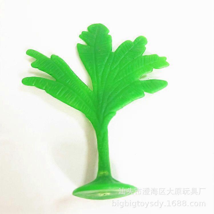 50pcs Artificial Banana Trees: Micro Landscape Realistic Miniature Model Trees for DIY Sand Table Scenery and Train Architecture Decorations 7cm