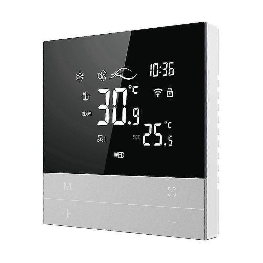 Tuya WiFi Smart Thermostat Switch Heating Cool 3 Speed Fan Coil Unit Voice Temperature Controller
