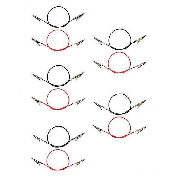2x10pcs Alligator Clips Electrical DIY Test Leads Alligator Double-ended Clips
