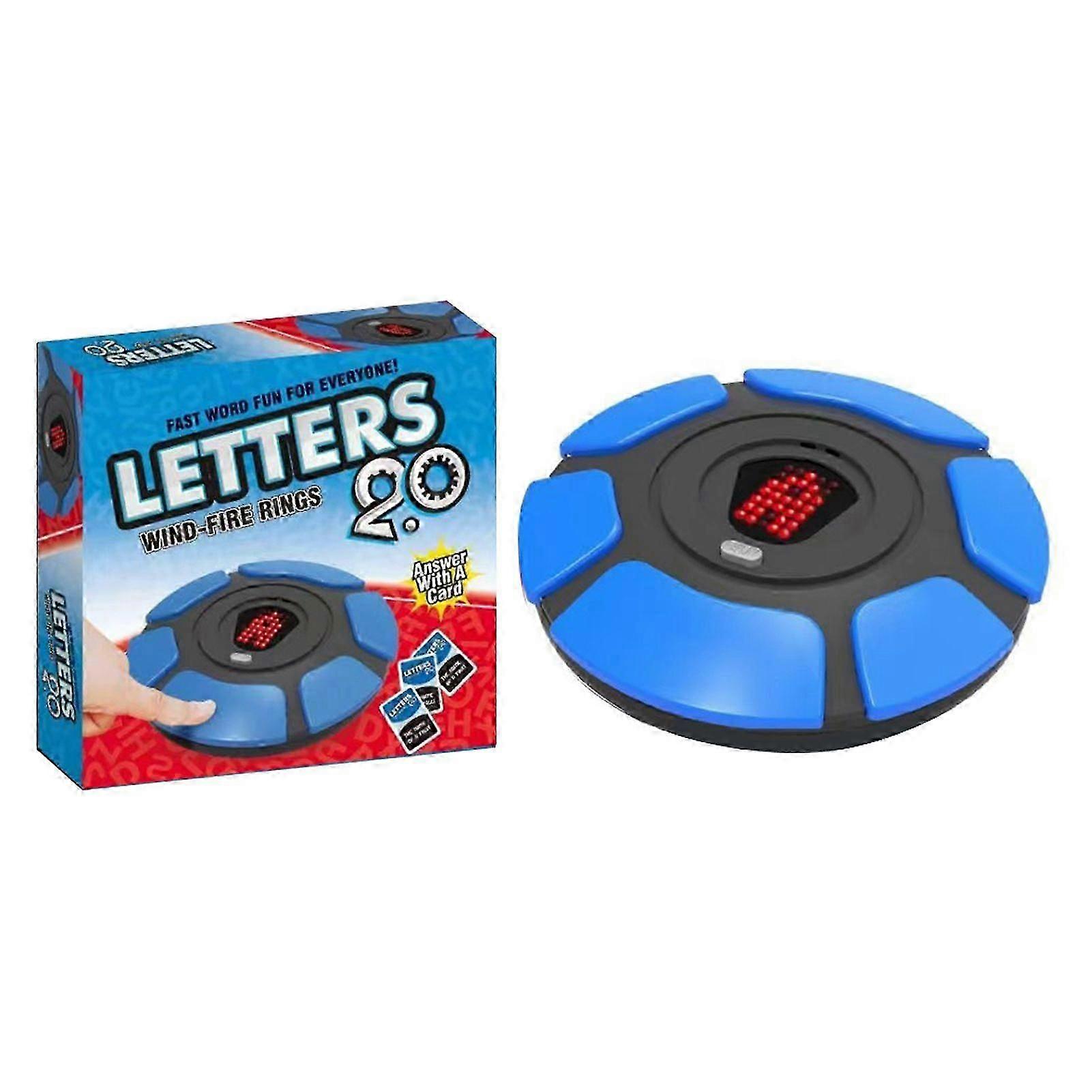 English/Spanish Letters 2.0 Fast Word Game, Fun Family Interactive Board Game, Quick Thinking Word Puzzle for Kids & Adults