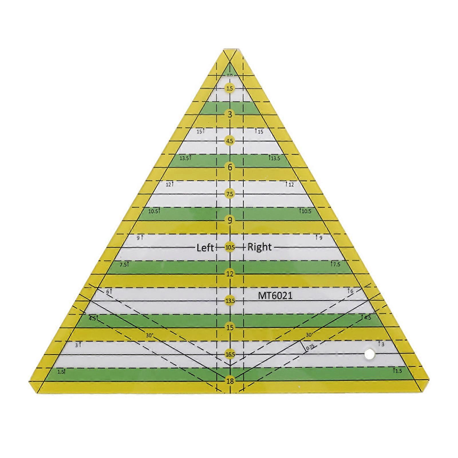 Quilting Template Triangle 8 Inch Acrylic 60 Degree Triangle Ruler for Fabric Strips Triangle Quilting Template