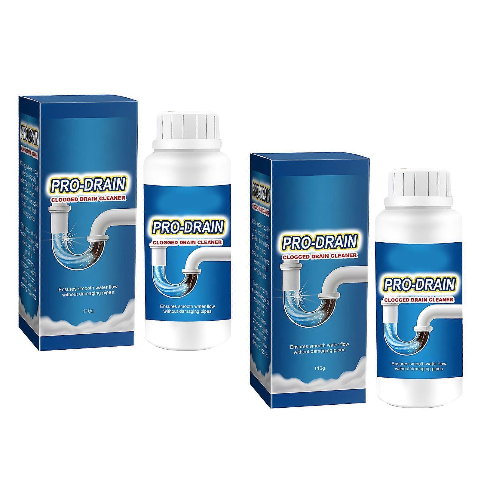 1Bottle/2Bottle Powerful Foam Cleaner Drain Clog Remover for Clearing Clogged Pipes & Eliminating Odours 110g/Bottle