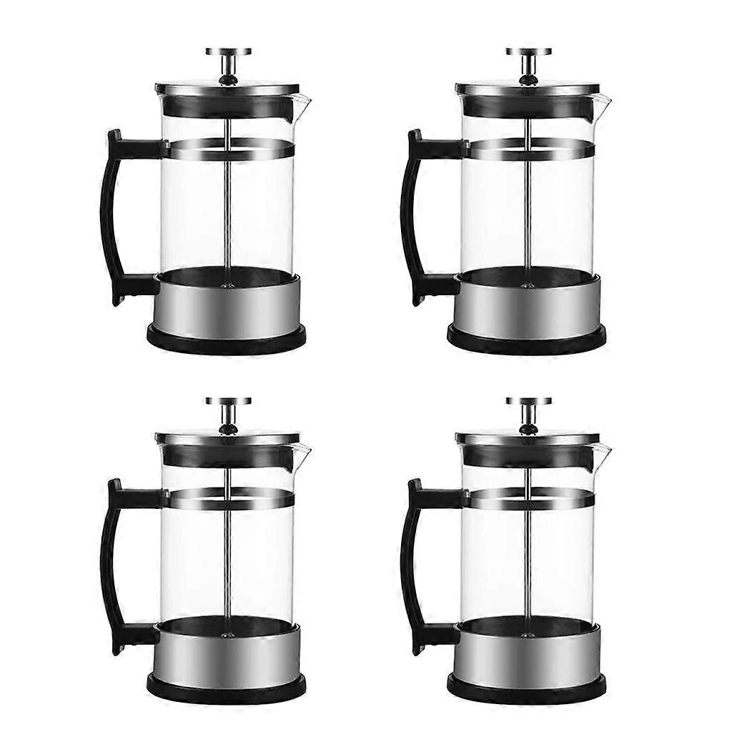 4x Edelstahl Maker 350ml Klar 1-