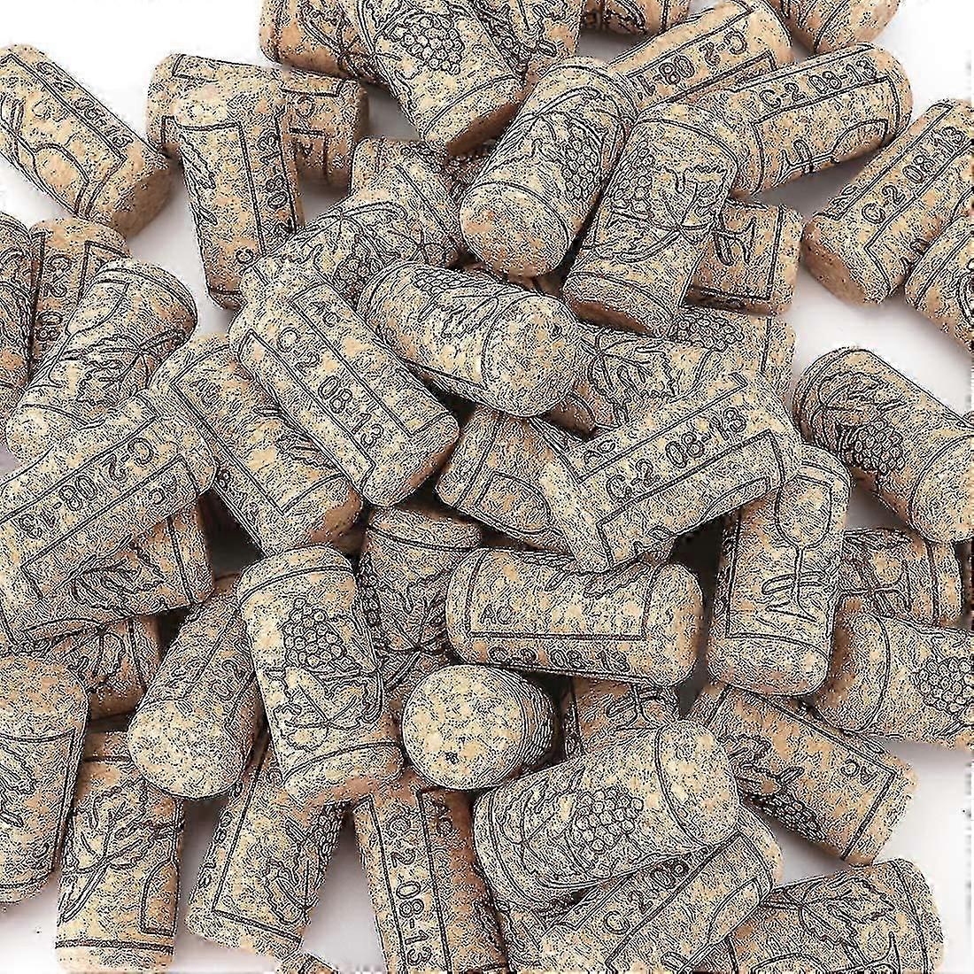 100 Pcs Natural Wine Corks Premium Straight Cork Stopper, Excellent For Wine Bottles, Beer Bottles